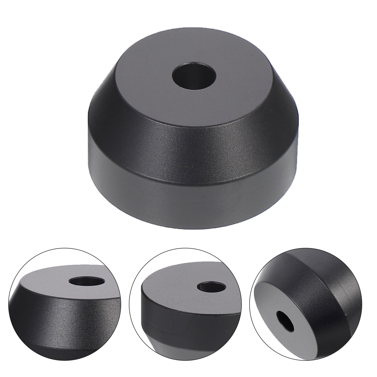 Aluminum 45 RPM Adapter 7 inch Record Player Adapter Dome Turntable Accessory: Default Title