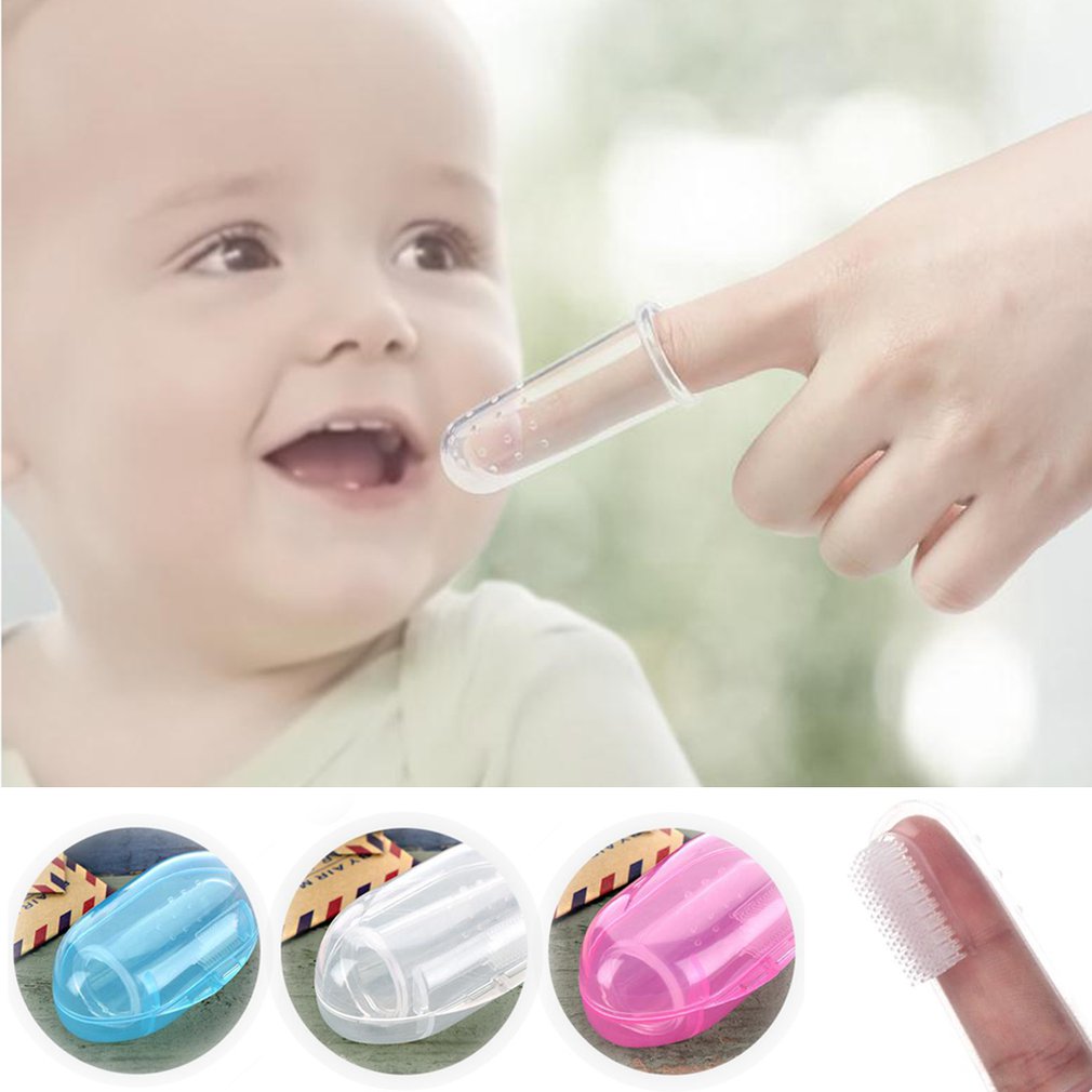 Dental Care Baby Tandenborstel Kinderen Siliconen Vinger Borstel Clear