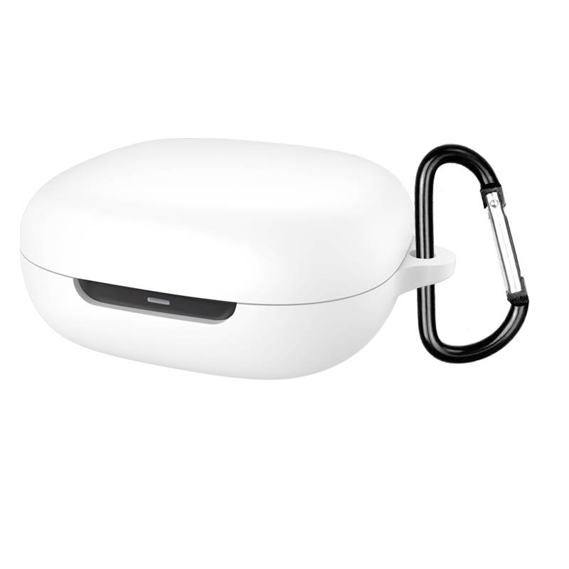 Silicone Earbuds Protective Case Anti Dustproof Headphone Charging Box Sleeve Soild Color for OpenFit 2 T920: WHITE