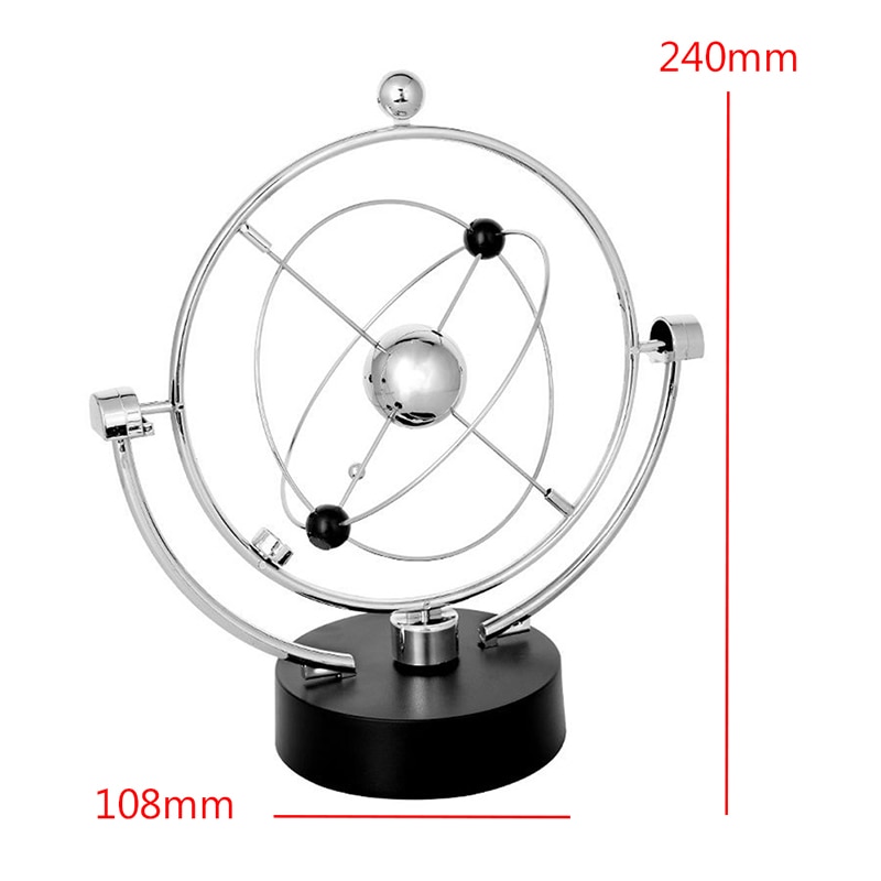 Kinetic Orbital Revolving Gadget Perpetual Motion Desk Office Art Decor Toy X7YD