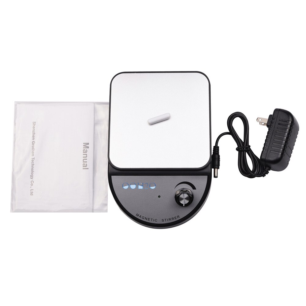 Magneetroerder Magnetische Mixer met Roer Bar 3500 rpm Max Roeren Capaciteit: 3500ml Zwart