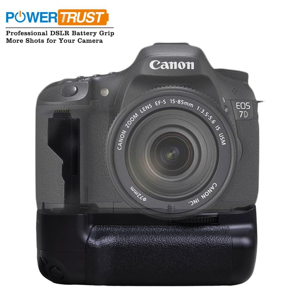 PowerTrust BG-E7 batteria presa per canone EOS 7D riflesso Digitale Macchina Fotografica venire BG-E7 Presa Della Batteria di Lavoro con LP-E6 Batteria