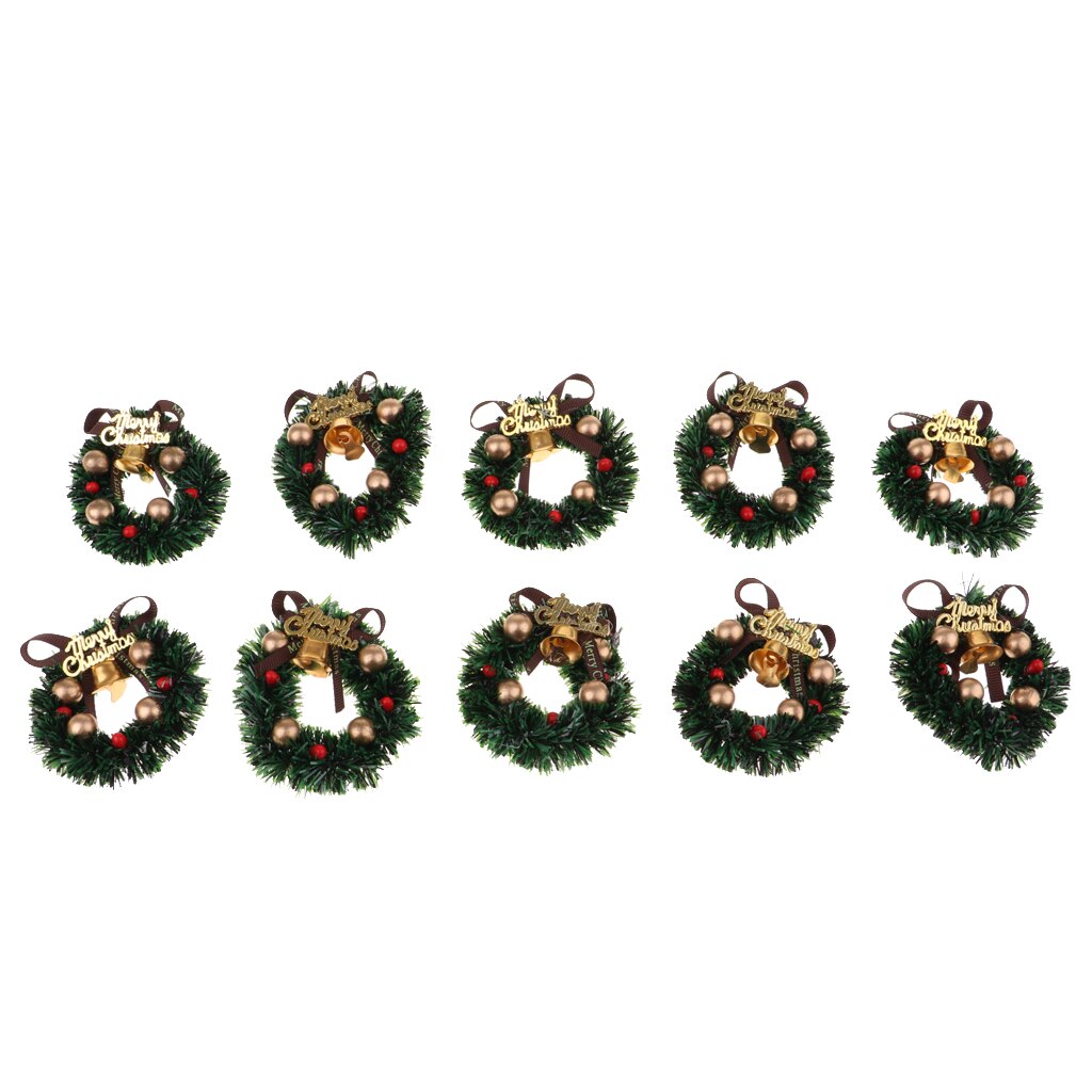 1/12 Dollhouse Miniature Christmas Wreath Garland Ornament Home Decoration