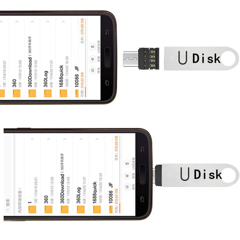 1/2pcs USB-C 3.1 Type C Male To USB Female OTG Adapter Converter For U Disk