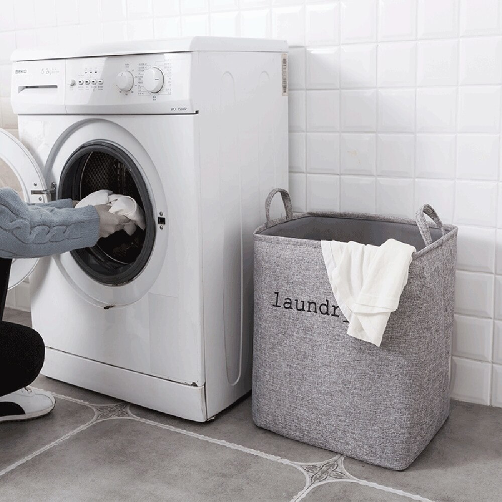 Cesto para ropa sucia plegable de goma EVA con asa, cubo cuadrado de almacenamiento para el hogar, textil, bolsa de almacenamiento de juguetes para mascotas, gran capacidad