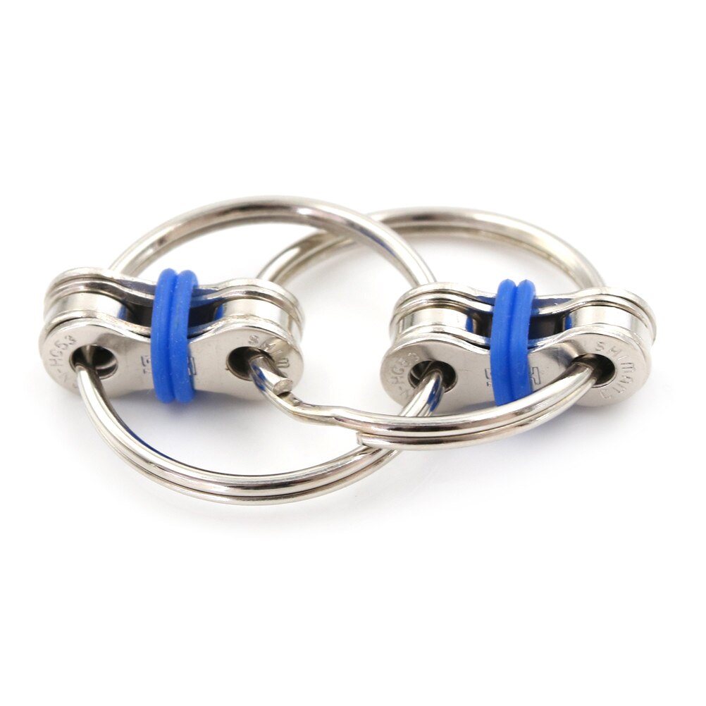 1 pezzo disponibile portachiavi Spinner a mano/Fidget Vent riduzione della pressione catena decompressione per adulti bavaglio giocattolo e scherzi pratici: DB