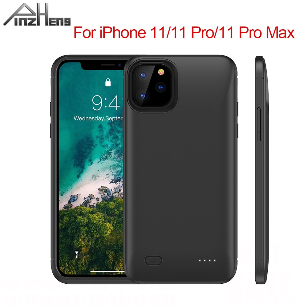 PINZHENG 6200mAh Ultra Slim Battery Case For iPhone 11 Pro Battery Charger Case For iPhone 11 Pro Max Power Bank Charging Case