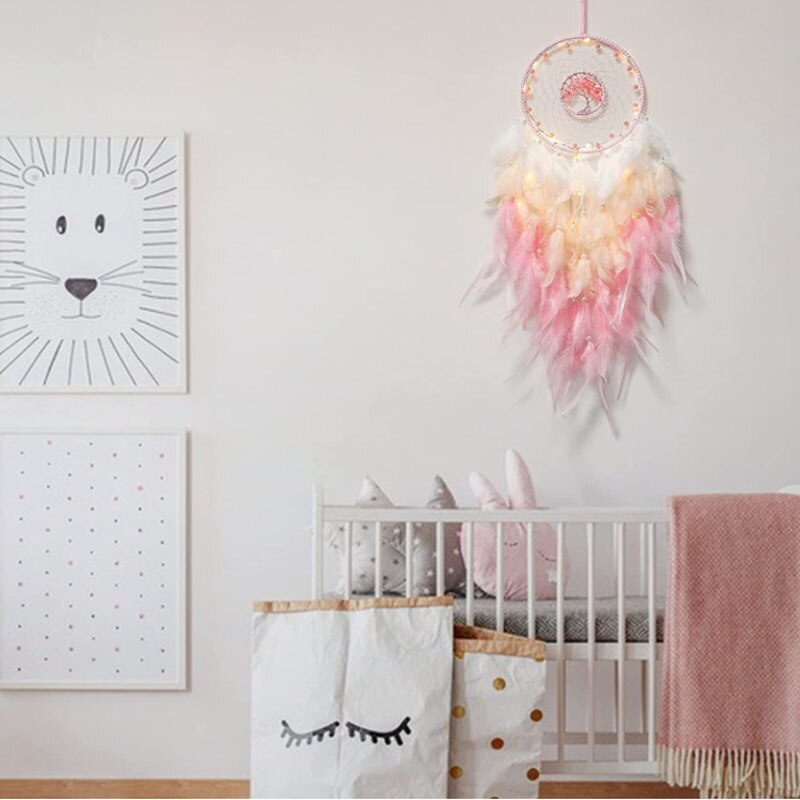 Dream Catcher Windbell Anhänger Mädchen Zimmer Dekoration Schlafzimmer Fensterbank Anhänger kinder Wand Anhänger