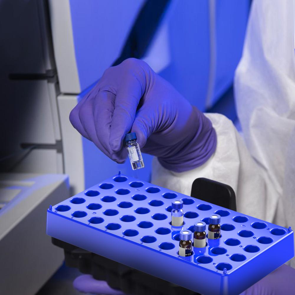 2 paczka Plastc fiolka stojak na rowery 50 posiada średnica 12mm 1.5/2ml fiolki cylinder wirówki regały robić układania w stos materiały laboratoryjne przez Ks-Tek