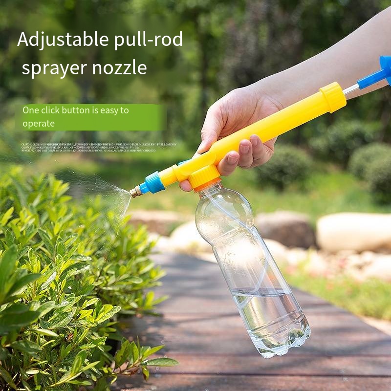 High Pressure Air Pump Manual Sprayer Adjustable Drink Bottle Spray Head Nozzle Garden Watering Tool Sprayer Agriculture Tools