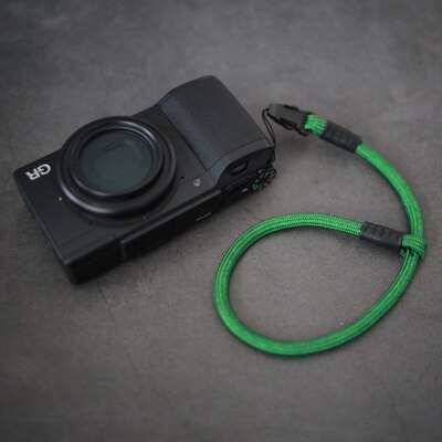 Sterkt vevd nylon tau kamera skulder nakke stropp belte til  rx100 m 6 m4 m5 vi gr2 x100f xf10 m5a gr2 gr3 g7 x 2 lx10 z7 z6 a7 m 3 a9: Grønt håndtau