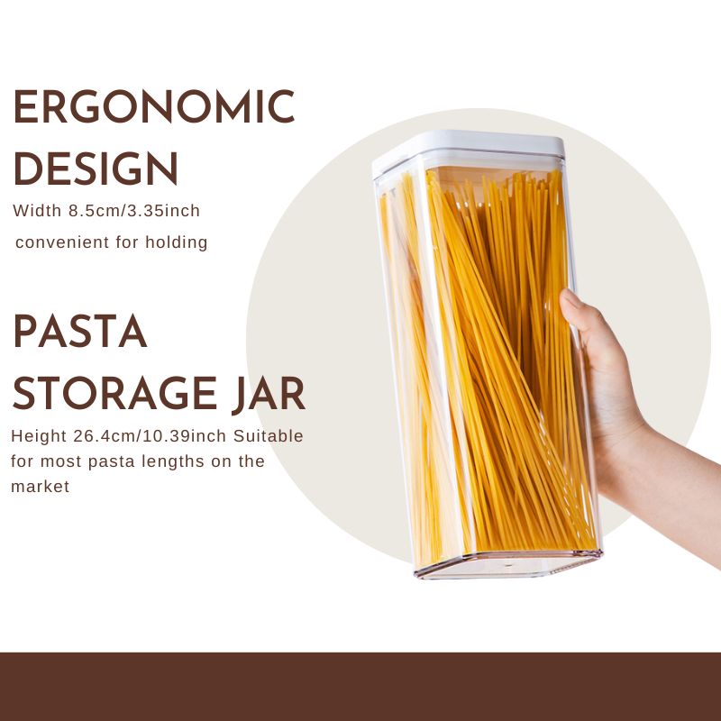 Plastic Storage Container,Sealed Container,kitchen Storage Jars for Grain,Cereal,Pasta,Noodles,Coffee Beans,Leak-proof