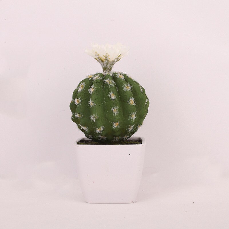 Artificial Plastic Cactus Succulents Prickly Pear Potted Plant No Pot Eco-Friendly Simulation Home Office Desktop Decorations