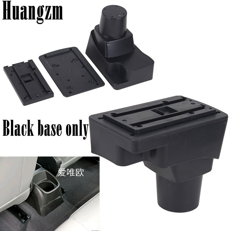 Auto Lagerung Kasten Für Chevrolet Schall- / Aveo - Arm Rest Drehbare Armlehne Zentrale Inhalt 201: Schwarz Base nur