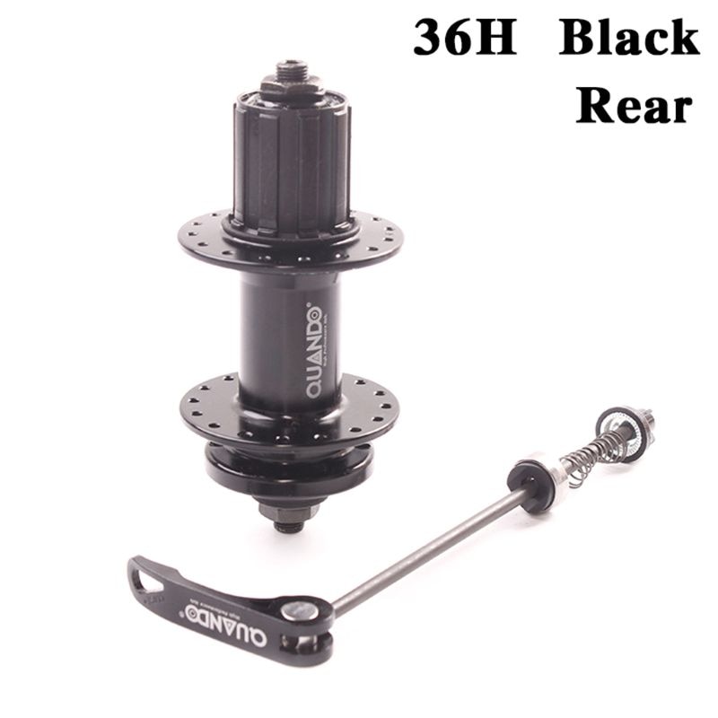QUANDO Bicycle Mountain Bike Disc Brake Quick Release Rear Hub 36 Holes Rear Hub Road Bike MTB