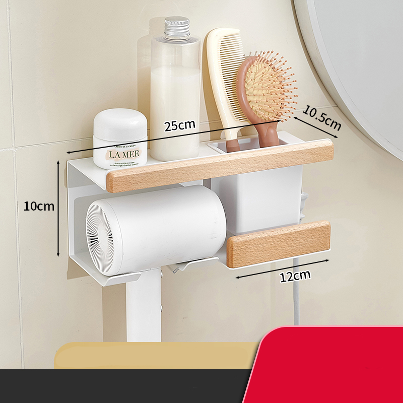 Hair Dryer Holder Bathroom Dryer Cradle Wall Mounted Hairdryer Organizer Hair Dry Cradle Hair Dryer Stand Bathroom Accessories