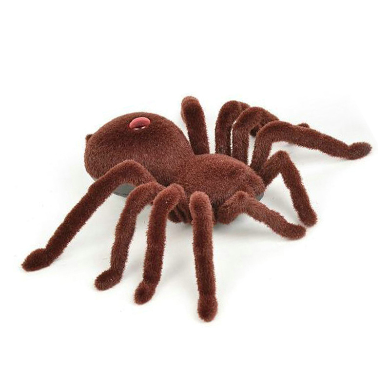 Halloween Simulation Remote Control Spider Realistic RC Araneid Shine Eyes Tricky Scary Toy Funny Prank
