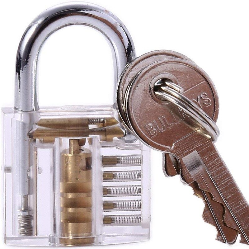 Mini Transparante Zichtbaar Pick Cutaway Praktijk Hangslot Lock Voor Voor Slotenmaker