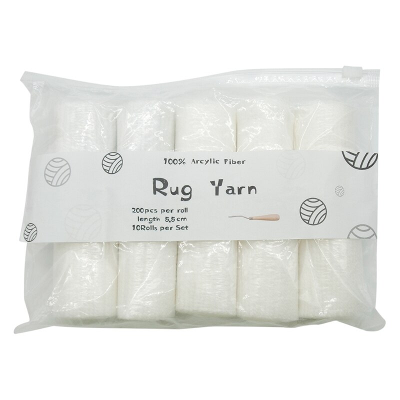 10 Rolls Pre-Cut Latch Hook Yarn Threads for Making Pillowcases Blanket Rug DIY: 1