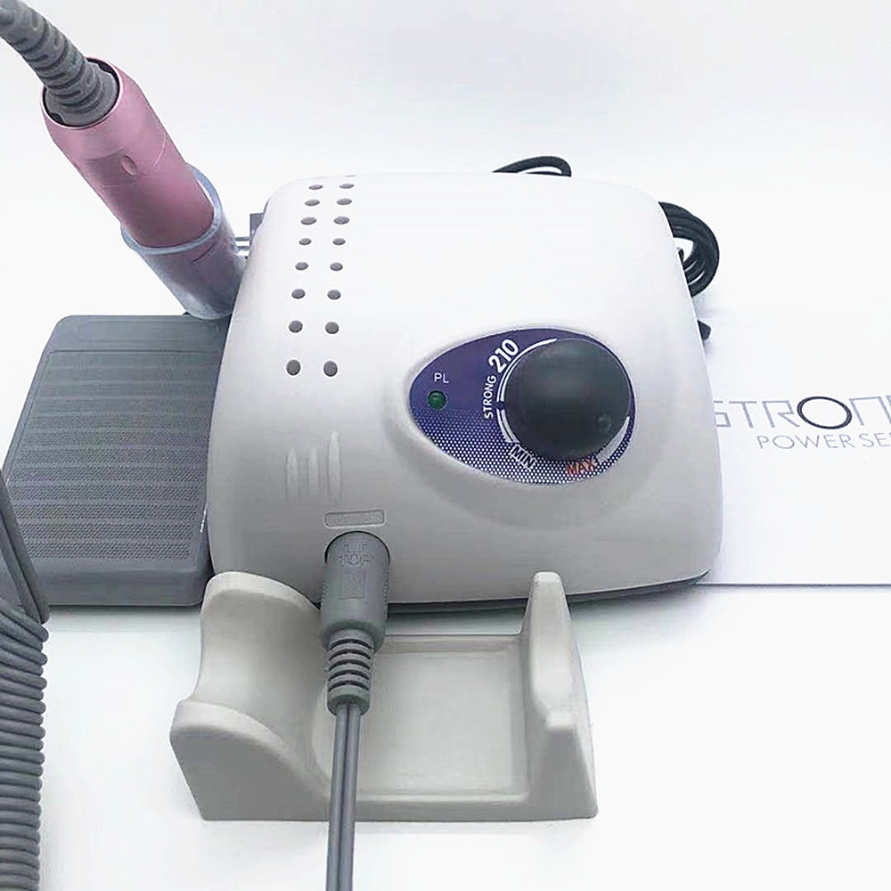 35000Rpm Sterke 210 Elektrische Nail Boor 65W Freesmachine Voor Manicure Pedicure Nail Boor Apparatuur Voor manicure