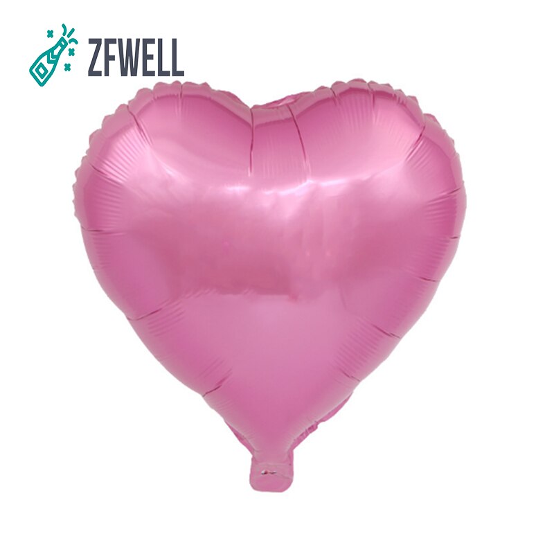 ZFWELL 5 stks/partij 18-inch hartvormige aluminium ballon trouwjurk layout liefde ballon Valentijnsdag party scène decoration.9