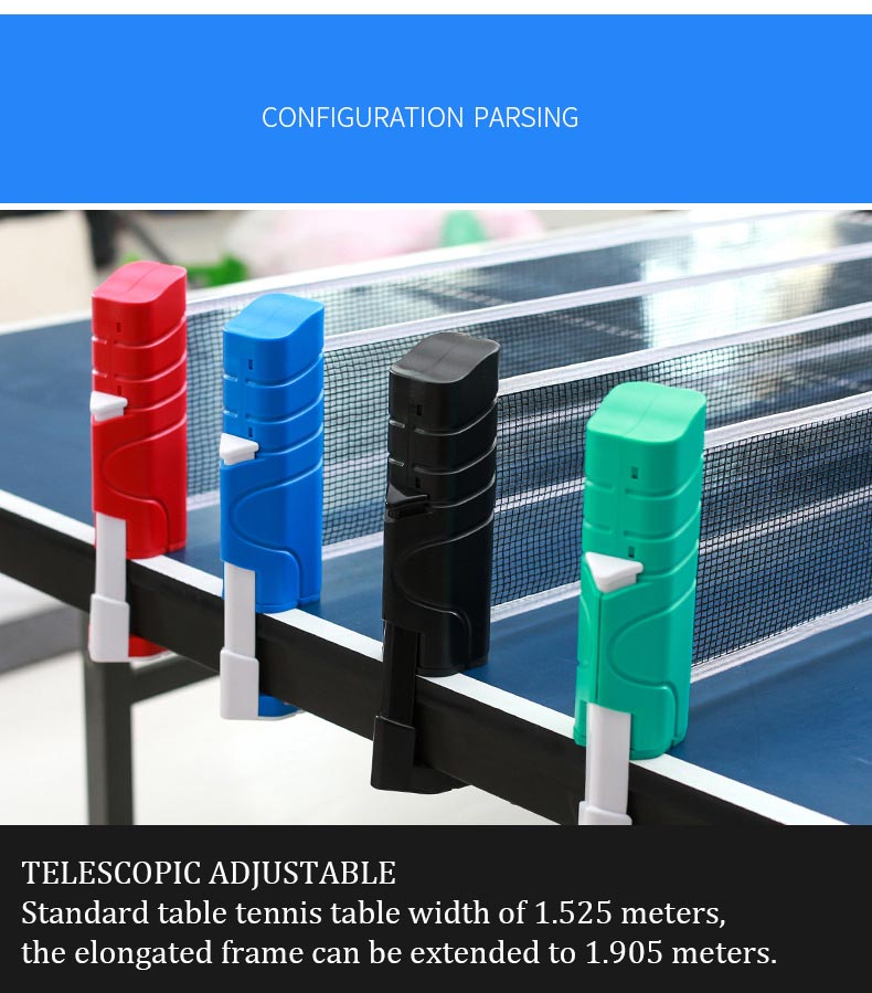 Retractable Ping Pong Table Tennis Net Post Net Rack Replace Kit For Ping Pong Playing Grid Plastic Strong Mesh Portable Net