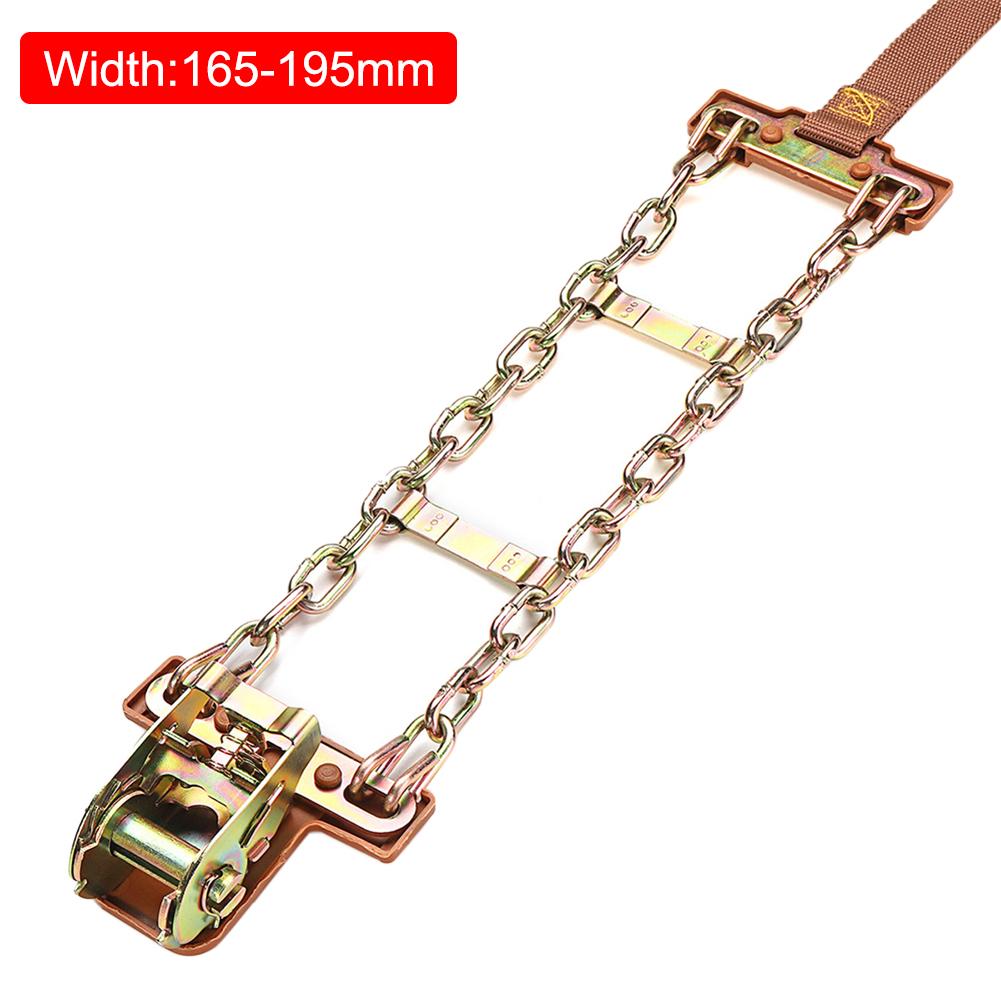 Cadenas de nieve de coche ensanchadas, cadenas de acero resistentes al desgaste para invierno, neumáticos de barro, ruedas de Autocross para exteriores, 1 ud.: Grey