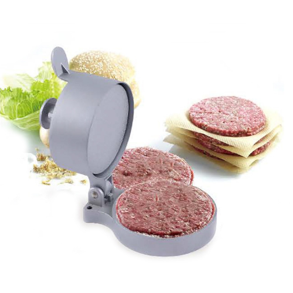 Rund form hamburger trykk ikke-pinne aluminiumslegering hamburger kjøtt biff grille burger trykk patty maker form form kjøkkenverktøy