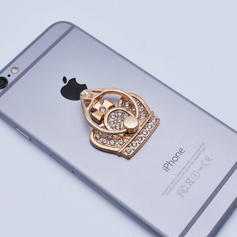 Crown Mobile Phone Bracket Ring Buckle Ring Ring Back Bracket Mobile Phone Support Mobile Phone Bracket: White