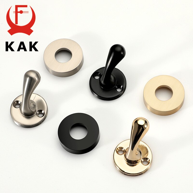 Kak zink legering guld sort tøj knage bøjler væg krog frakke taske hat hænge kroge badeværelse køkken stativer væg hardware