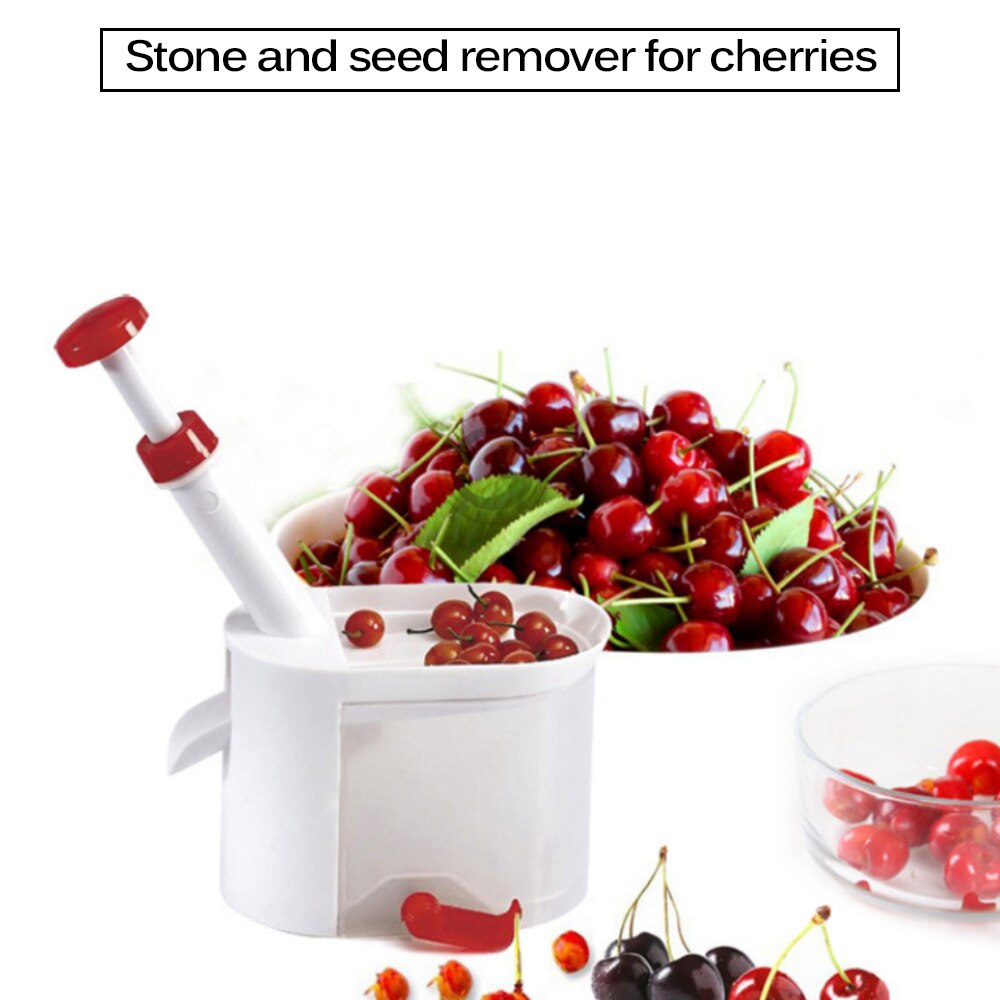 Extracteur de noyau de cerise avec récipient, Gadgets de cuisine, outils, nouveauté, Super noyau de cerise, 10 pièces