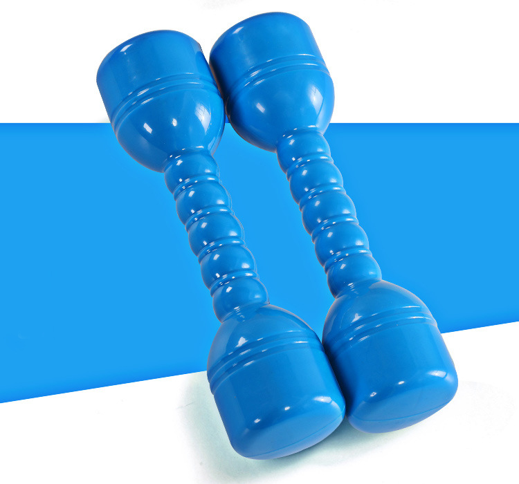 2 pezzi pesi Fitness per bambini manubri a mano palestra a casa esercizio bilanciere esercizio per bambini Fitness Sport giocattoli mano 100G pesi: Blu