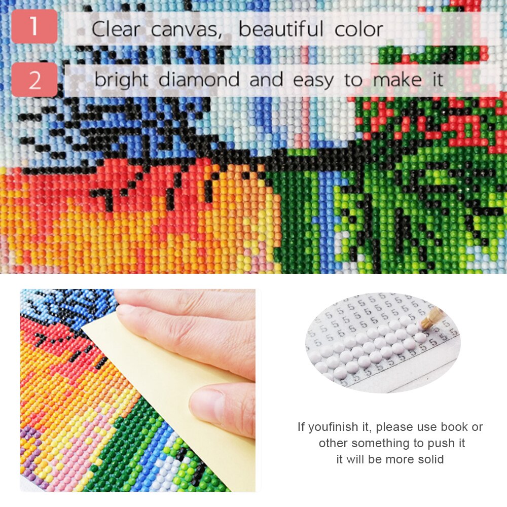 Full Square Diamond Painting Waterfall 5D DIY Diamond Embroidery Mosaic Landscape Art Kits Home Decoration 40cm x30cm