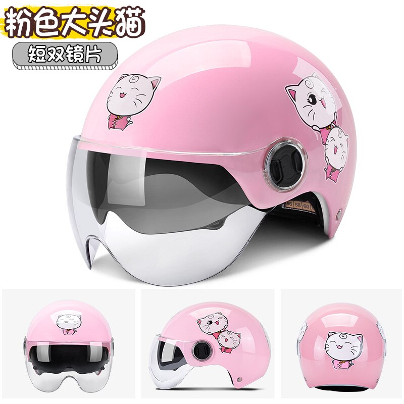 ANDES Helmet Electric Motorcycle Summer Seasons Gray Men Lady Half Helm Locomotive Cute Summer Full Helmet Light: 8