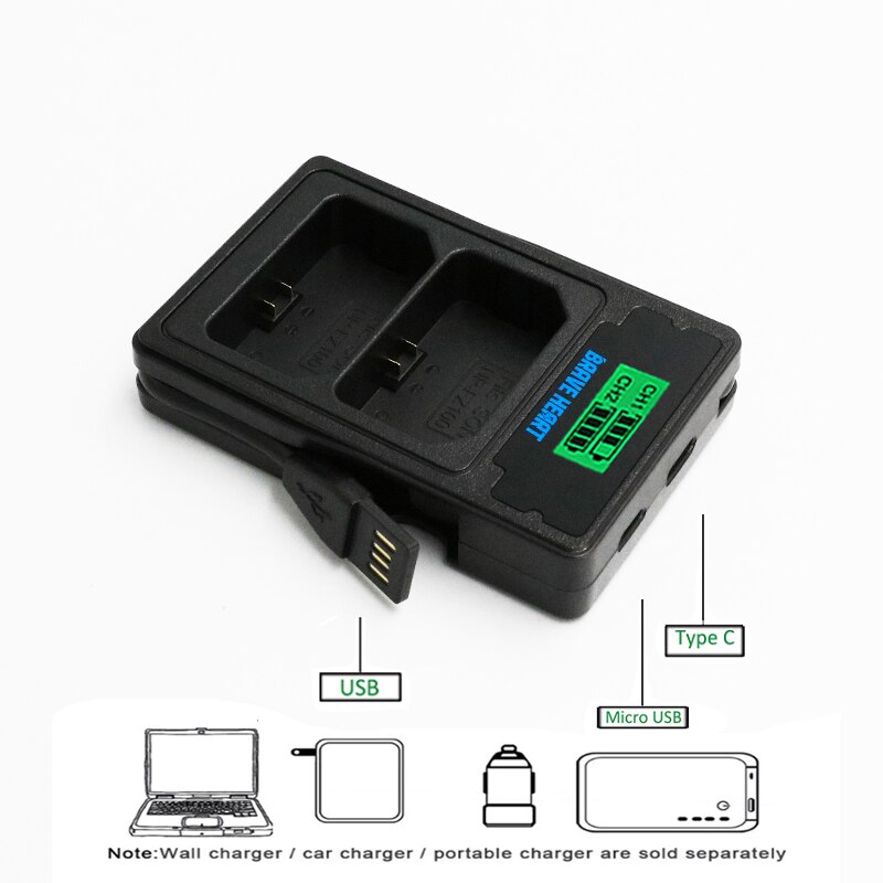 Batterie NPFZ100 avec écran LCD et double chargeur USB, pour Sony Alpha A7III A7R III A9 Alpha 9 A7R3 A6600, NP-FZ100