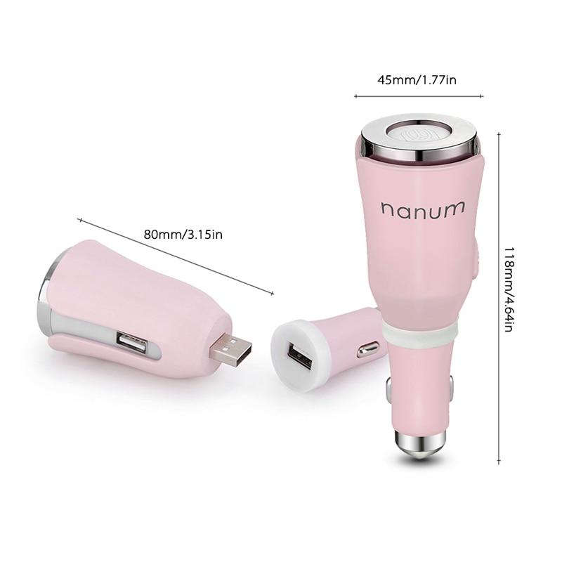Nanum Car air freshener Tulip Car Aroma Diffuser Mini USB Aromatherapy Air Humidifier Car USB Essential Oil Diffuser Mist Maker