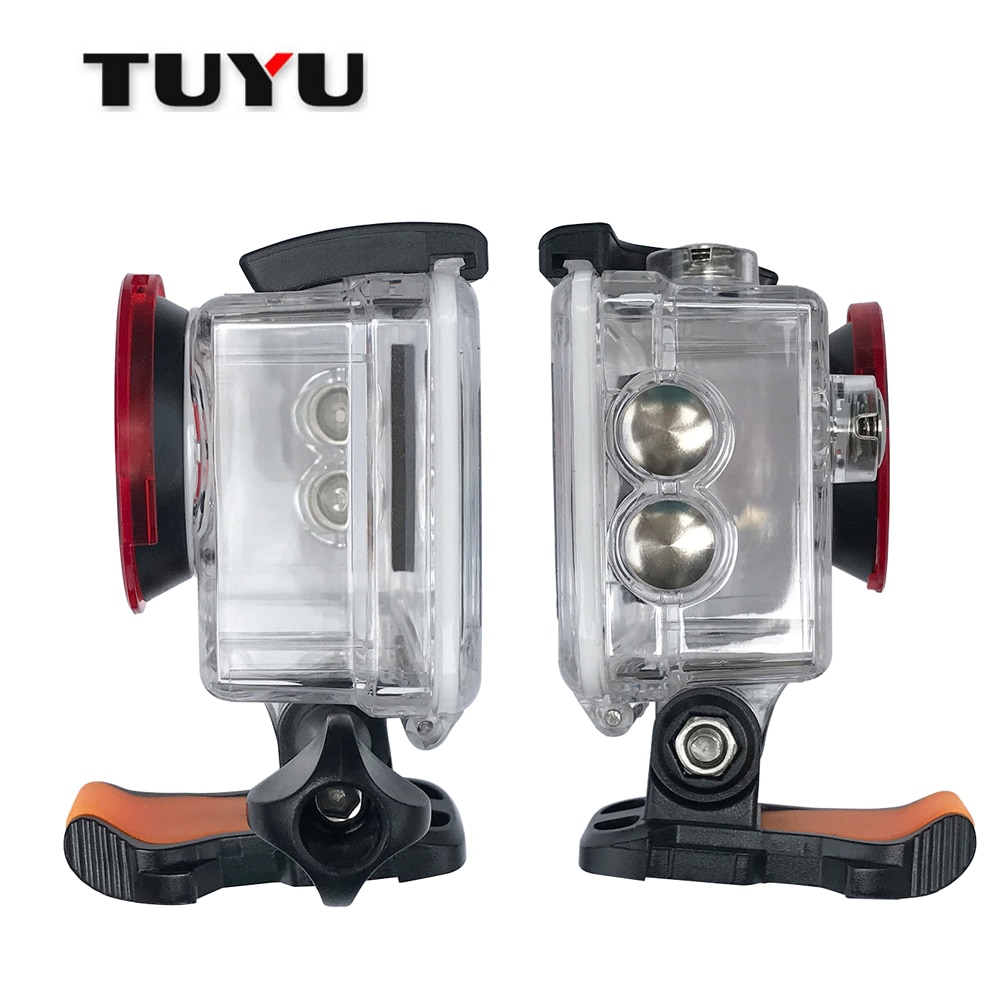 EKEN H9 Rode Duiken Filter voor h9 h9r h8r v8s h3r w9s w9 Camera Waterproof Case Rood Filter Lens Cap voor EKEN camera Accessoires