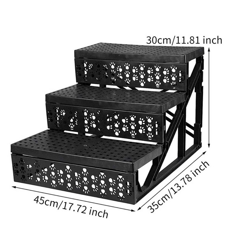 Pet Stair Dog Climbing Small Stairs Kitten Stepping Bed Three-layer Ladder Go To