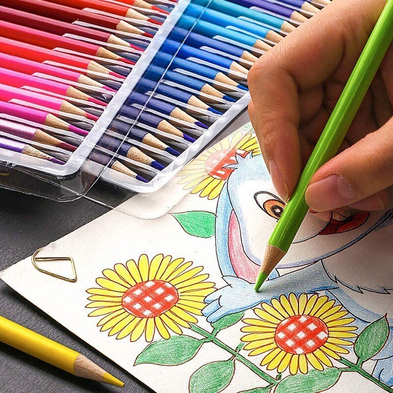 120/160 crayon de couleur souple ensemble 150 crayon aquarelle crayons de couleur pour enfants Skechers étudiants dessin