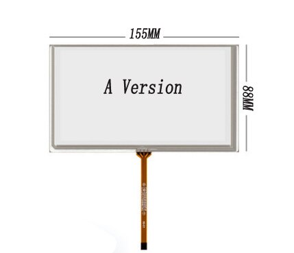 155*88 MM Original 6.2 inch LCD screen HSD062IDW1 A00 A01 A02 With touch screen for DVD Car GPS navigation: A verstion  touch