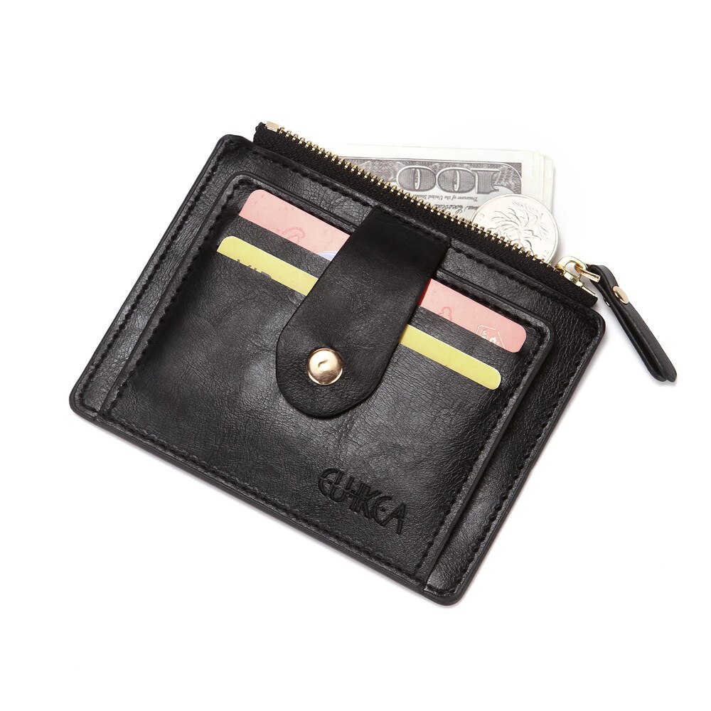 2022 nuovo portafoglio piccolo porta carte di credito multi-card pacchetto moda PU funzione cerniera custodia ultrasottile per Organizer borsa portamonete Unisex