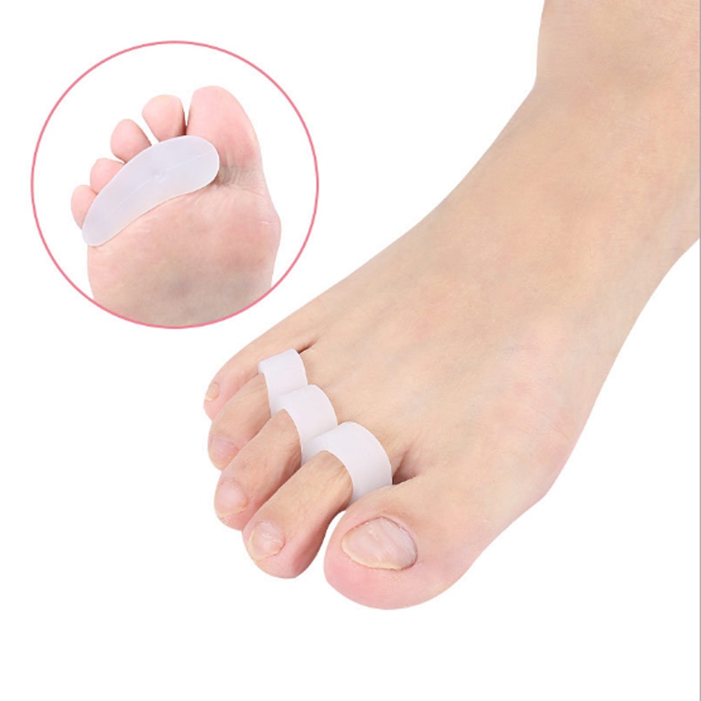 1 Pair Soft Claw Hammer Foot Toe Gel Pads Separator Crest Straightener Stretcher