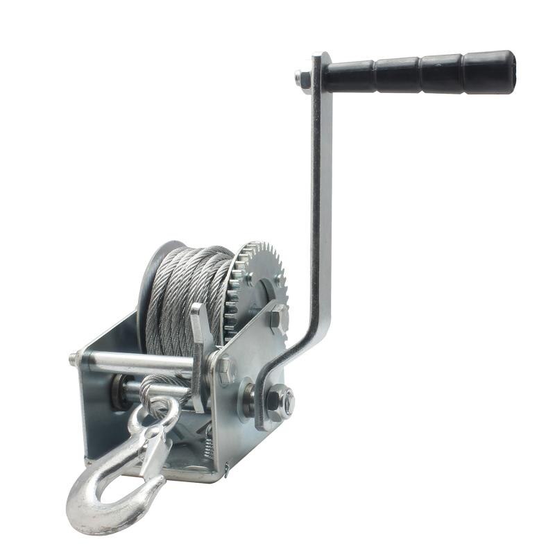 600Lb Legering Stalen Kabel Handlier Crank Gear Lier Atv Boot Trailer Heavy Duty Gear Lier Hand Tool