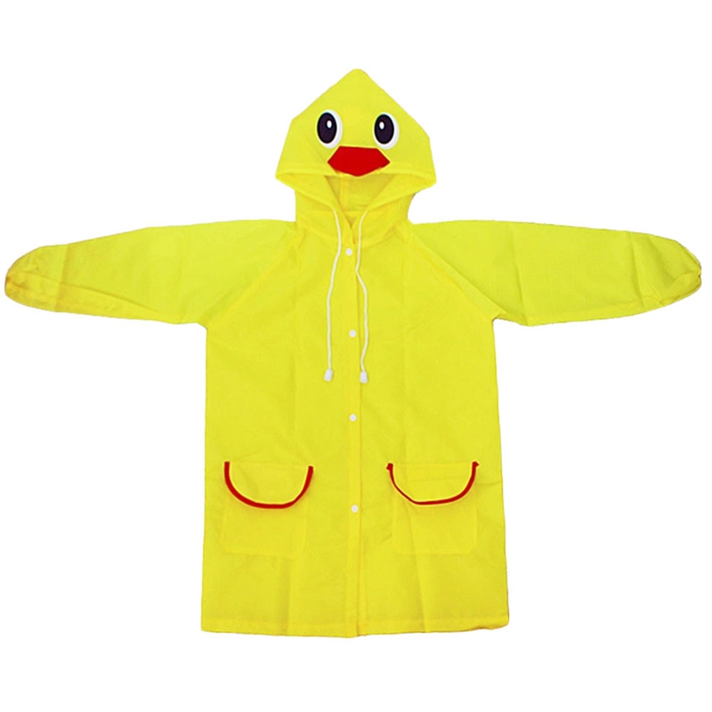 Cartoon Dier Stijl Waterdichte Kinderen Regenjas Kinderen Regenjas Student Dier Stijl Regenjas Polyester Waterdicht Kind: Yellow