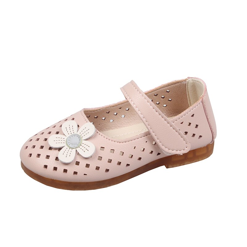 Chaussures de printemps pour filles, plates et respirantes avec des découpes florales, chaussures de princesse pour enfants en bas âge, 21-30,