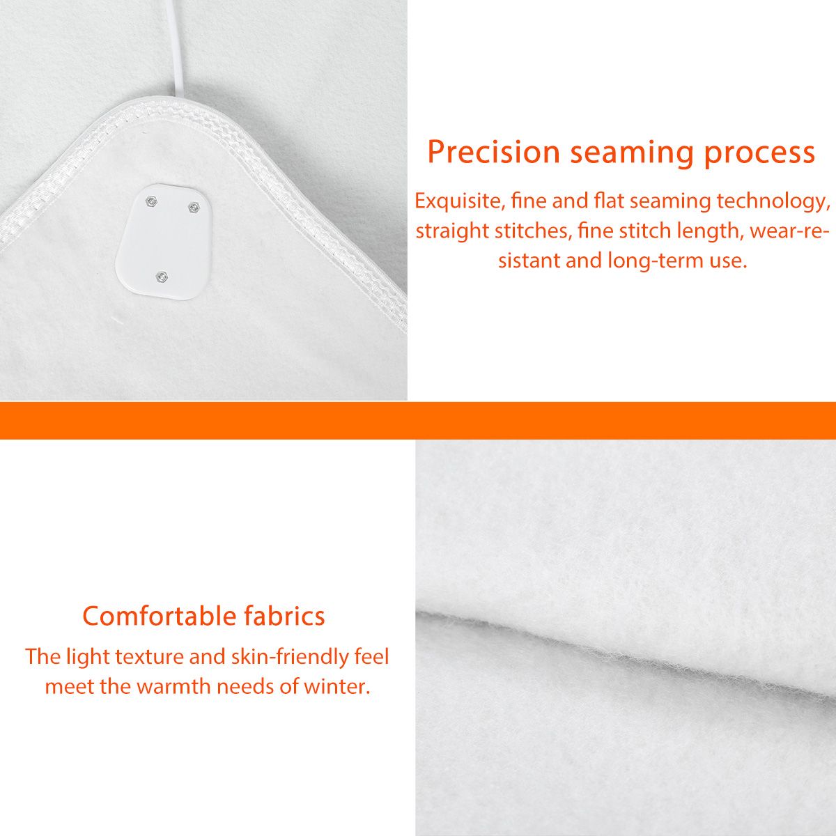 110v/220v vinter elektrisk teppe flanell dobbelt oppvarmet teppe sikkerhet elektrisk teppe tykkere elektrisk matt kropp varmere pute