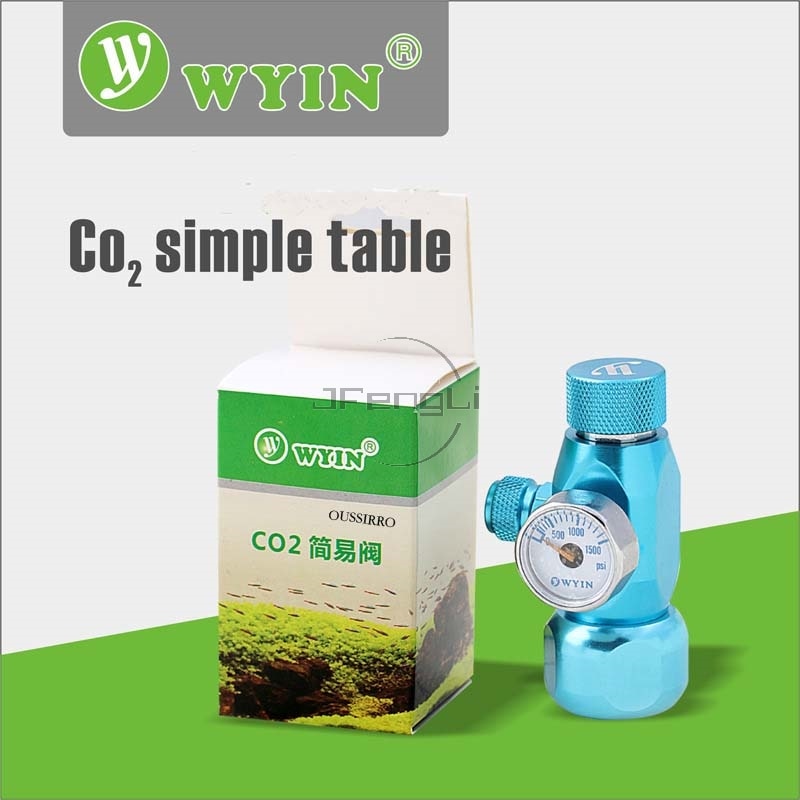 Zrdr Wyin CO2 Eenvoudige Regulator Tafel Voor Plant Tanks Aquarium CO2 Bubble Teller Metalen Enkele Of Dubbele Hoofd Adjustmen Klep