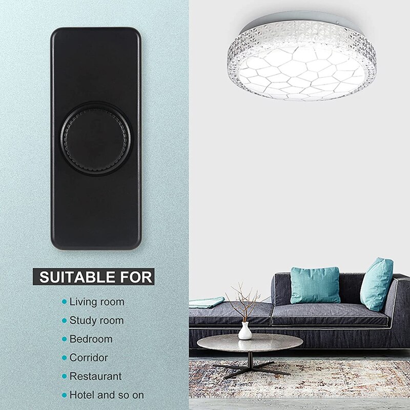 Inline LED Dimmer Switch, Built-In Rotary ON/OFF And Knob Control Dimmer For Dimmable 3-100W LED/Incandescent