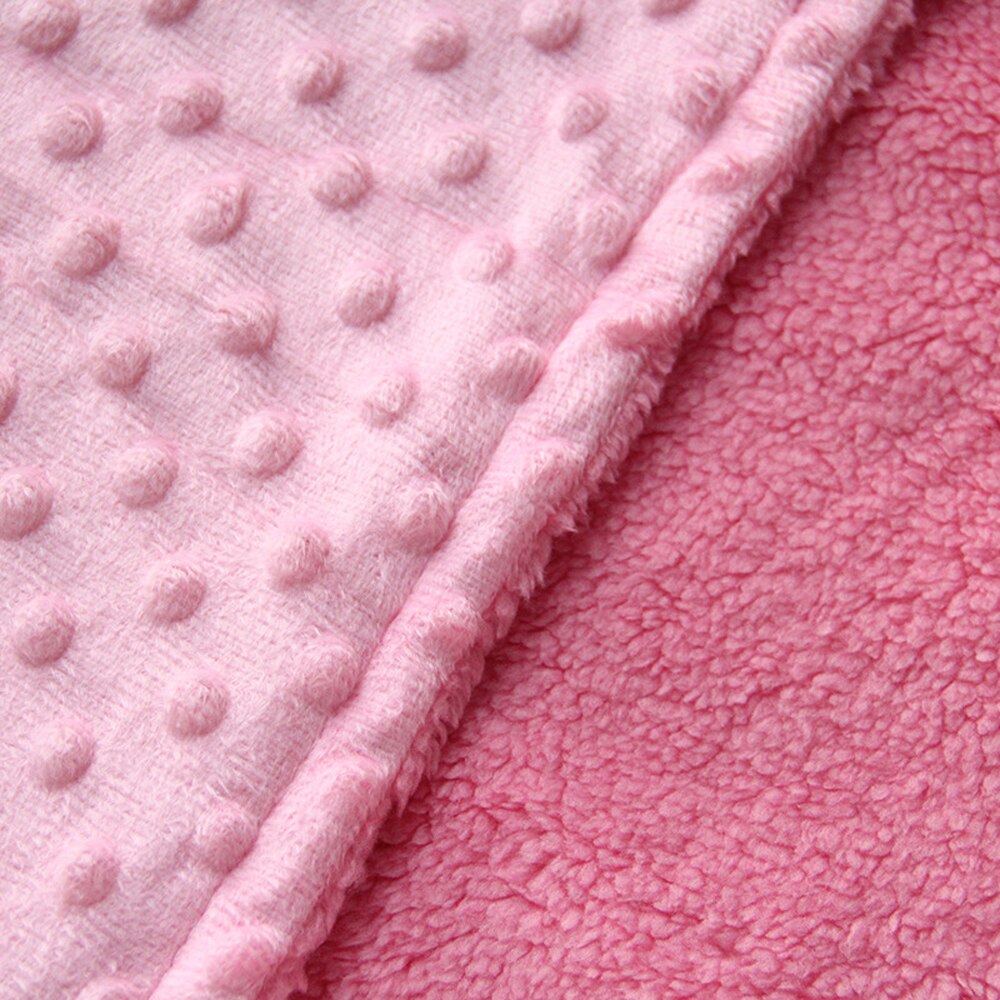 76 x 102cm punkt fleece babyark tæppe nyfødt baby swaddle wrap bebe kuvert wrap nyfødt baby sengetæppe tæppe