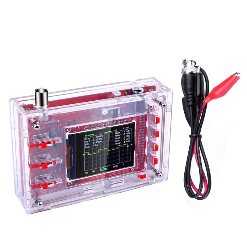 2.4 "TFT Tasche-größe Digitale Oszilloskop Bausatz DIY Teile Handheld + Acryl DIY fallen Abdeckung Hülse für DSO138 Schiff